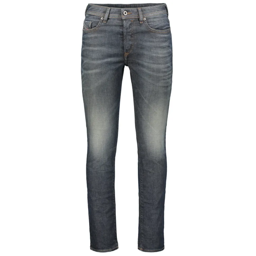 Skinny Jeans Washed Effect High Waist