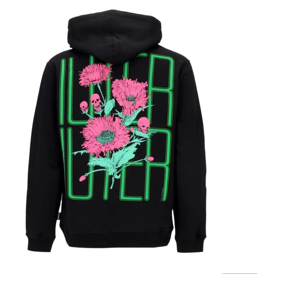 Skull Spine Hoodie Black Long Sleeve