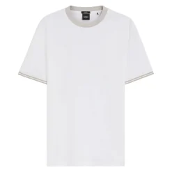 Slim-Fit Mercerized Cotton T-Shirt with Contrast