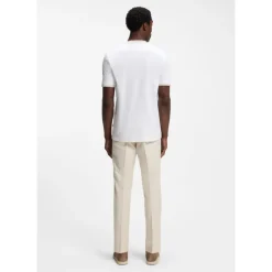 Slim-Fit Mercerized Cotton T-Shirt with Contrast