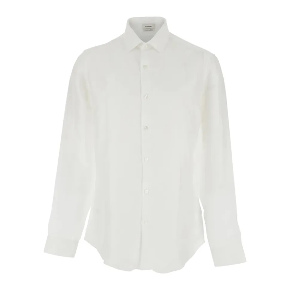 Slim Linen Blend Shirt