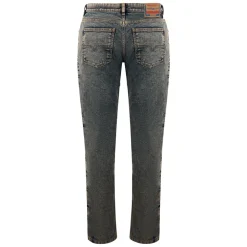 Slim Trousers with Geometric Pattern