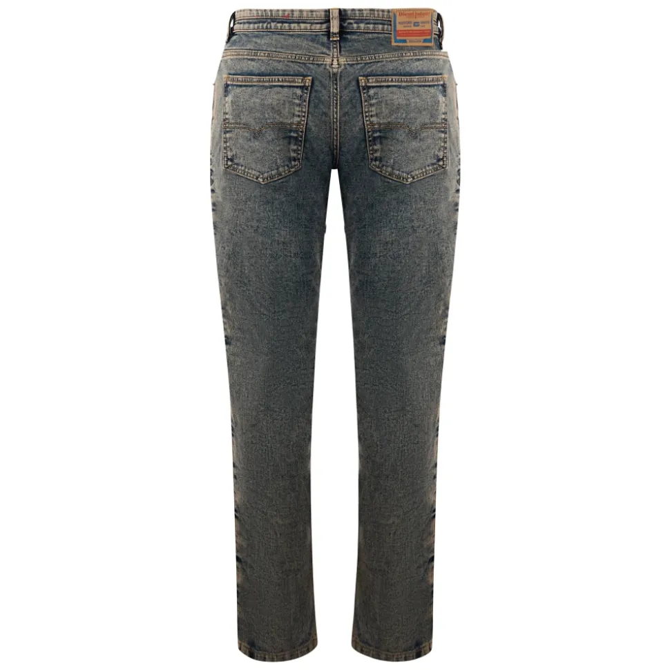 Slim Trousers with Geometric Pattern