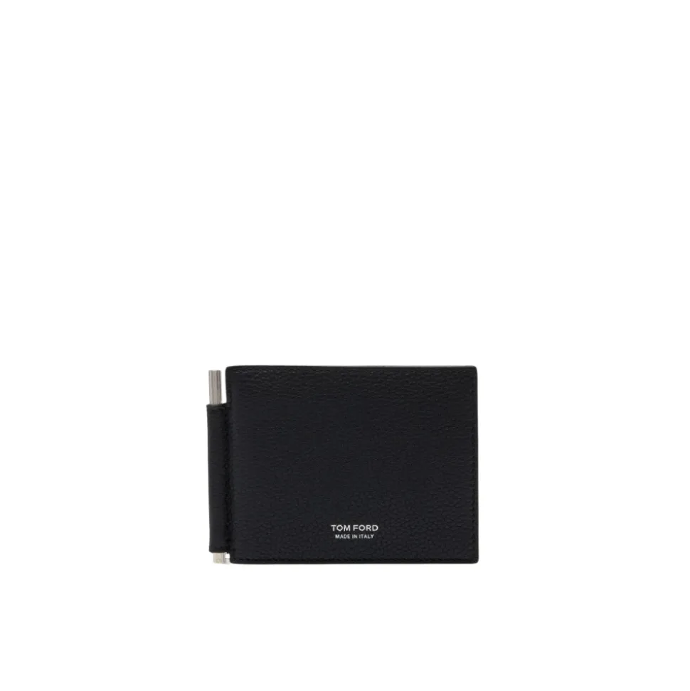 Soft Grain Leather Money Clip Wallet