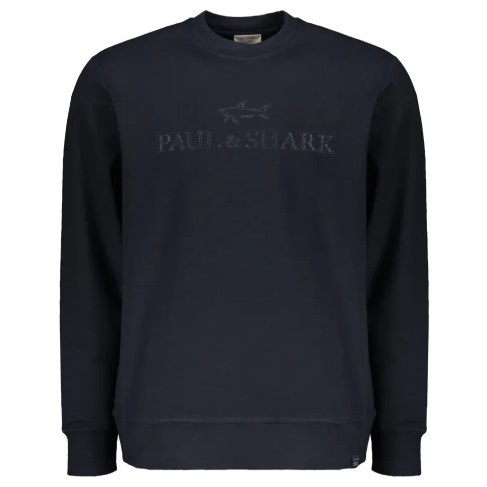 Soft Sweatshirt with Round Collar