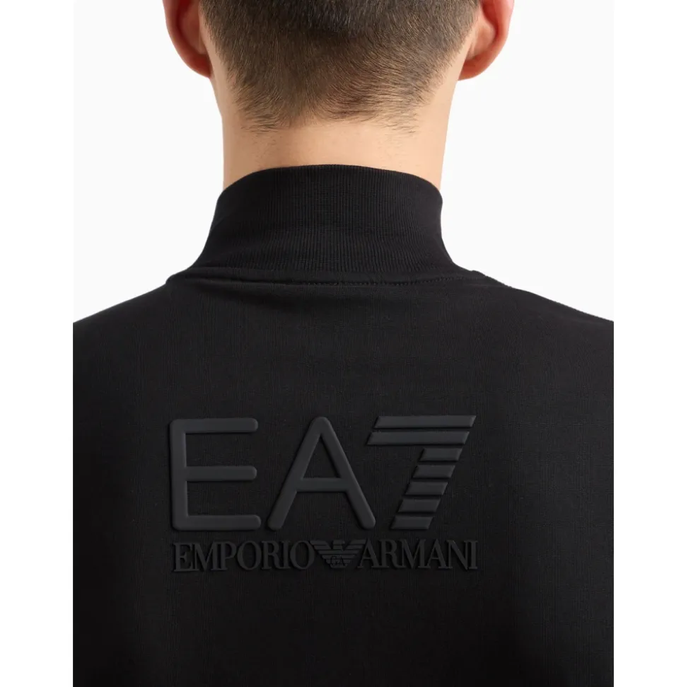 Sporty Black Tracksuit Set