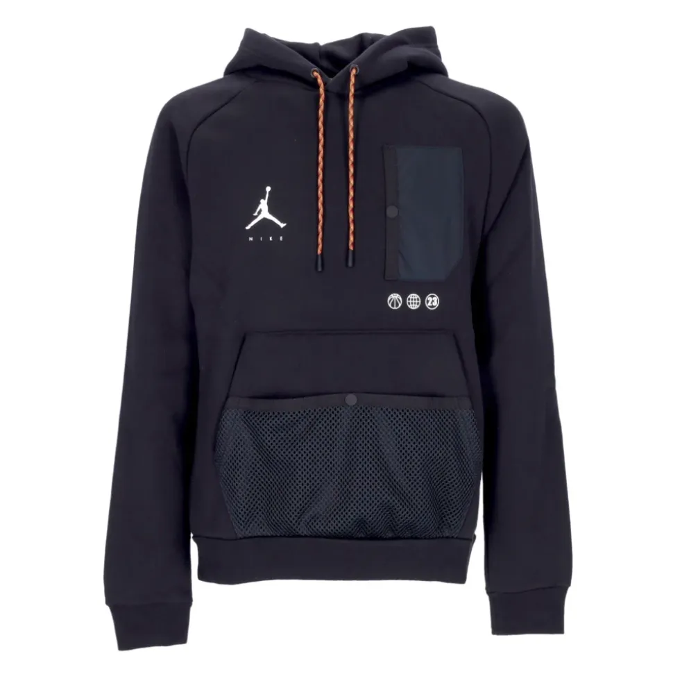 Statement Fleece Hoodie Black