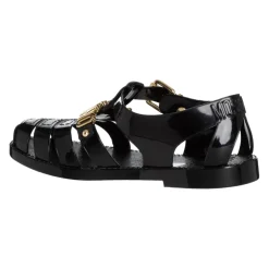 Strap Closure Plain Jelly Sandals