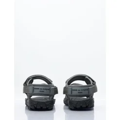 Strap Sandals with Logo Applique