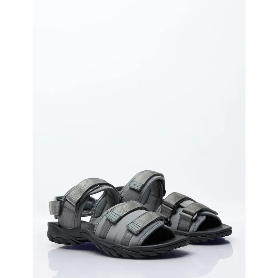 Strap Sandals with Logo Applique