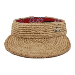 Straw Visor with Orb Detail
