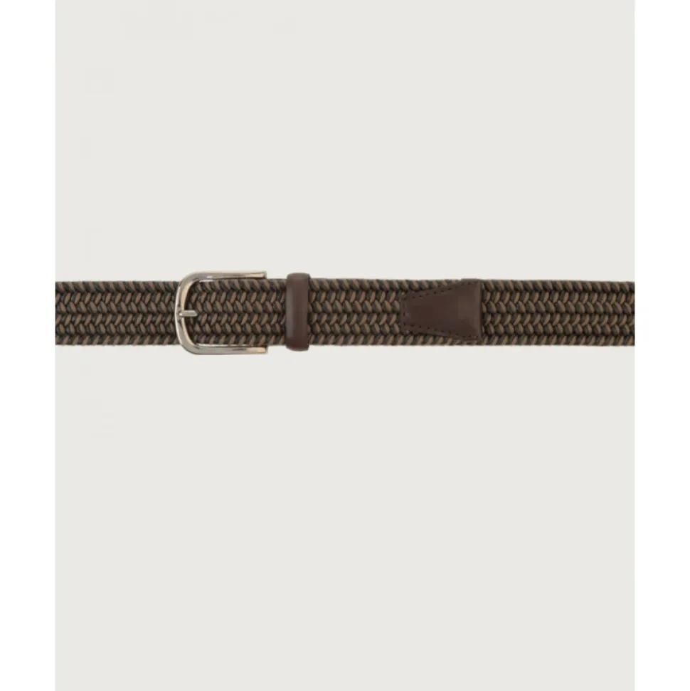 Stretch Belt Range Elast in Cotton and Leather