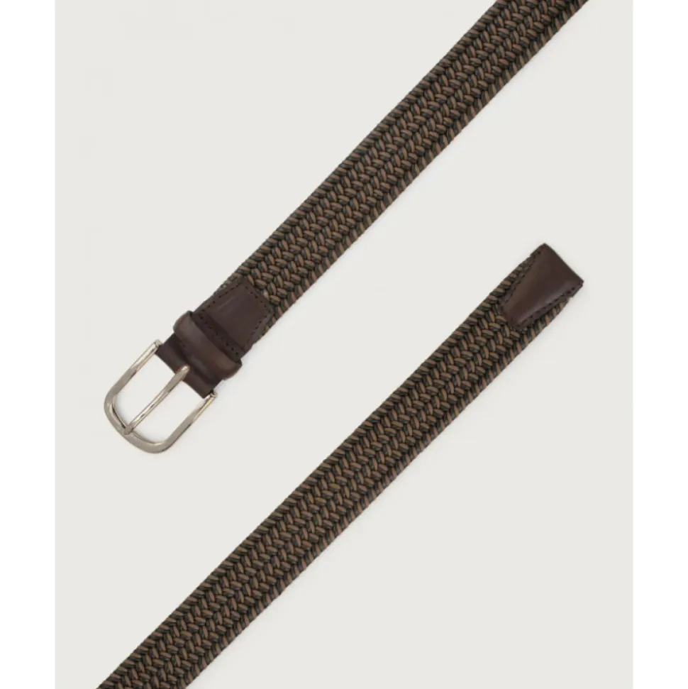 Stretch Belt Range Elast in Cotton and Leather