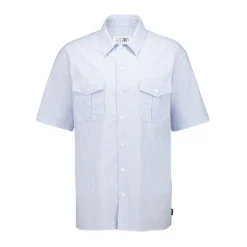 Striped Cotton Short Sleeve Shirt