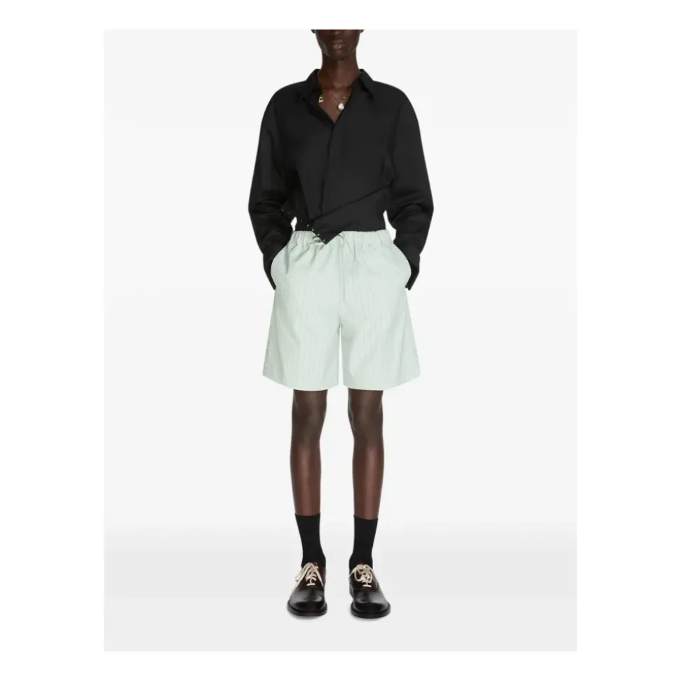 Striped Drawstring Shorts