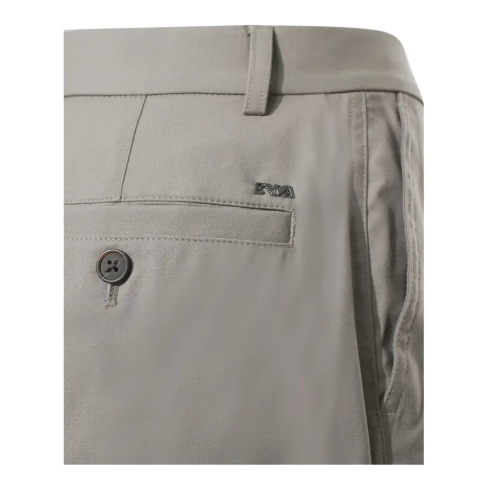 Striped Light Wool Trousers