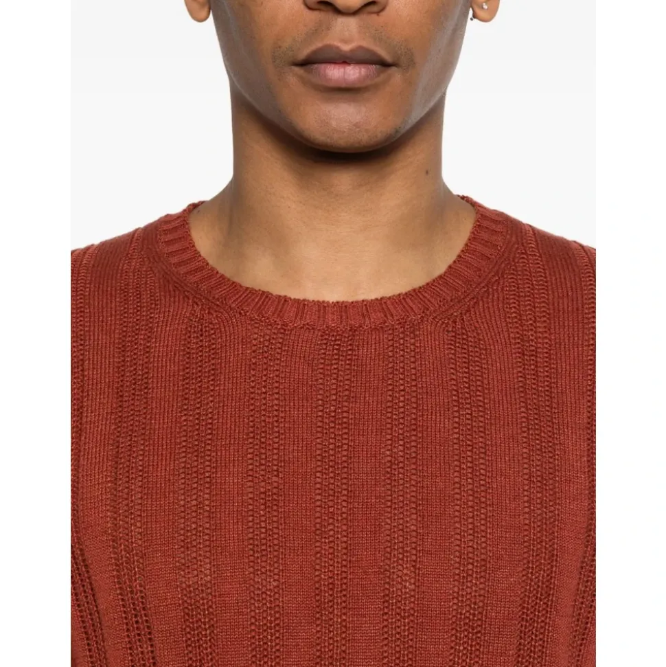 Striped Round-neck Knitwear