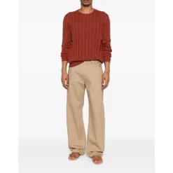 Striped Round-neck Knitwear