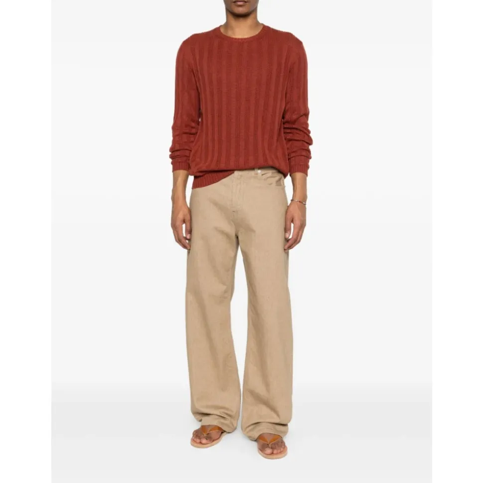 Striped Round-neck Knitwear