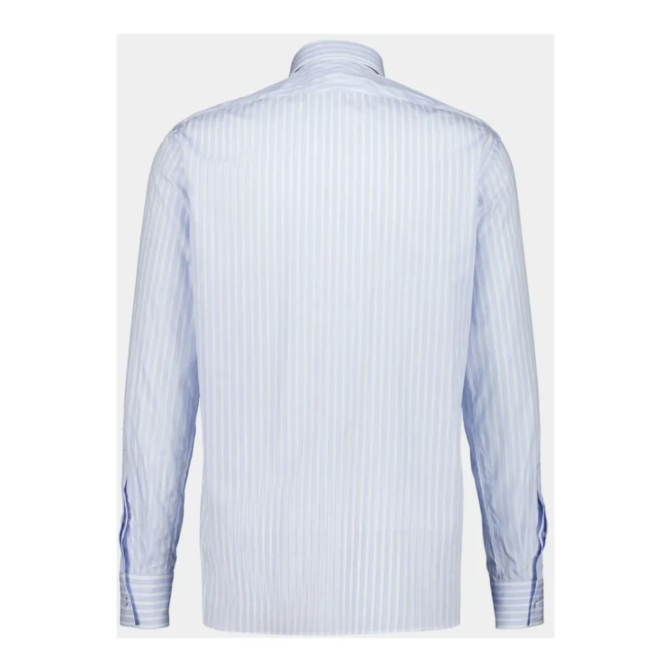 Striped Twill Classic Fit Shirt