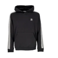 Stripes Hoodie Black/White Long Sleeve