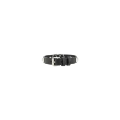 Studded Leather Bracelet with Adjustable Buckle