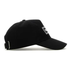 Stylish Black Cotton Baseball Cap