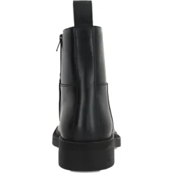Stylish Leather Ankle Boots with Rubber Sole