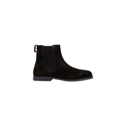 Suede Chelsea Boots with Rubber Sole