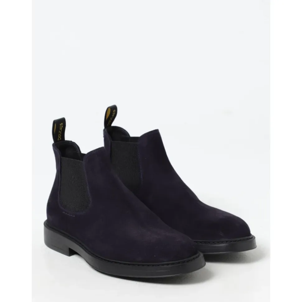 Suede Chelsea Boot with Elastic Sides