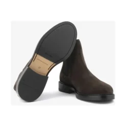 Suede Chelsea Boot with Rubber Sole