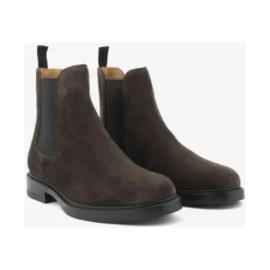 Suede Chelsea Boot with Rubber Sole