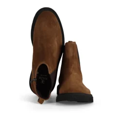 Suede Chelsea Boot with Zip Closure