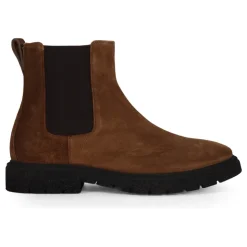 Suede Chelsea Boot with Zip Closure