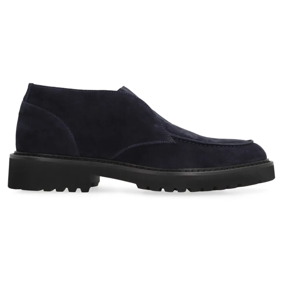 Suede Desert Boots Round Toeline