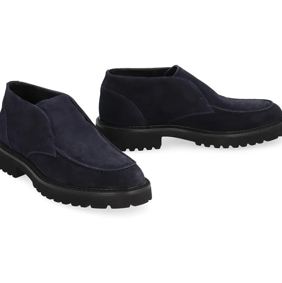 Suede Desert Boots Round Toeline