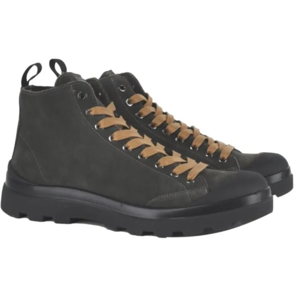 Suede Laced Boots