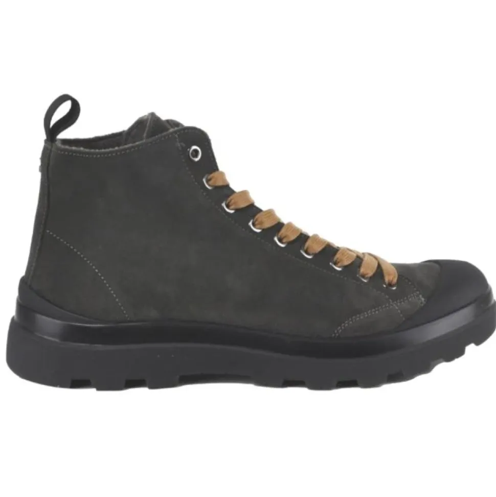 Suede Laced Boots