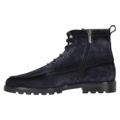 Suede Lace-up Boot with Shearling Lining