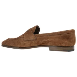 Suede Loafers Leather Sole Unlined