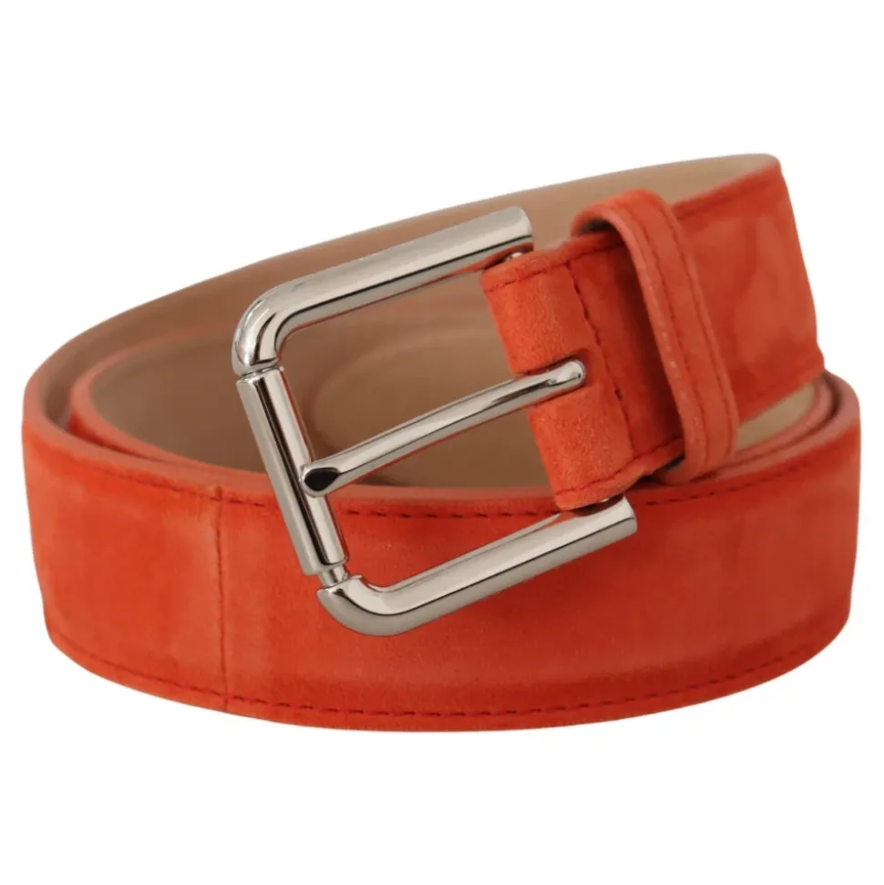 Suede Metal Buckle Belt