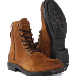 Suede Military Style Ankle Boots