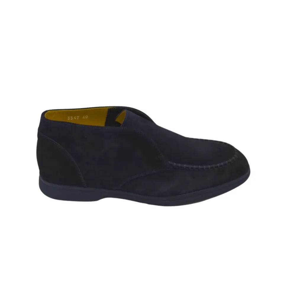 Suede Moccasin with Elastic