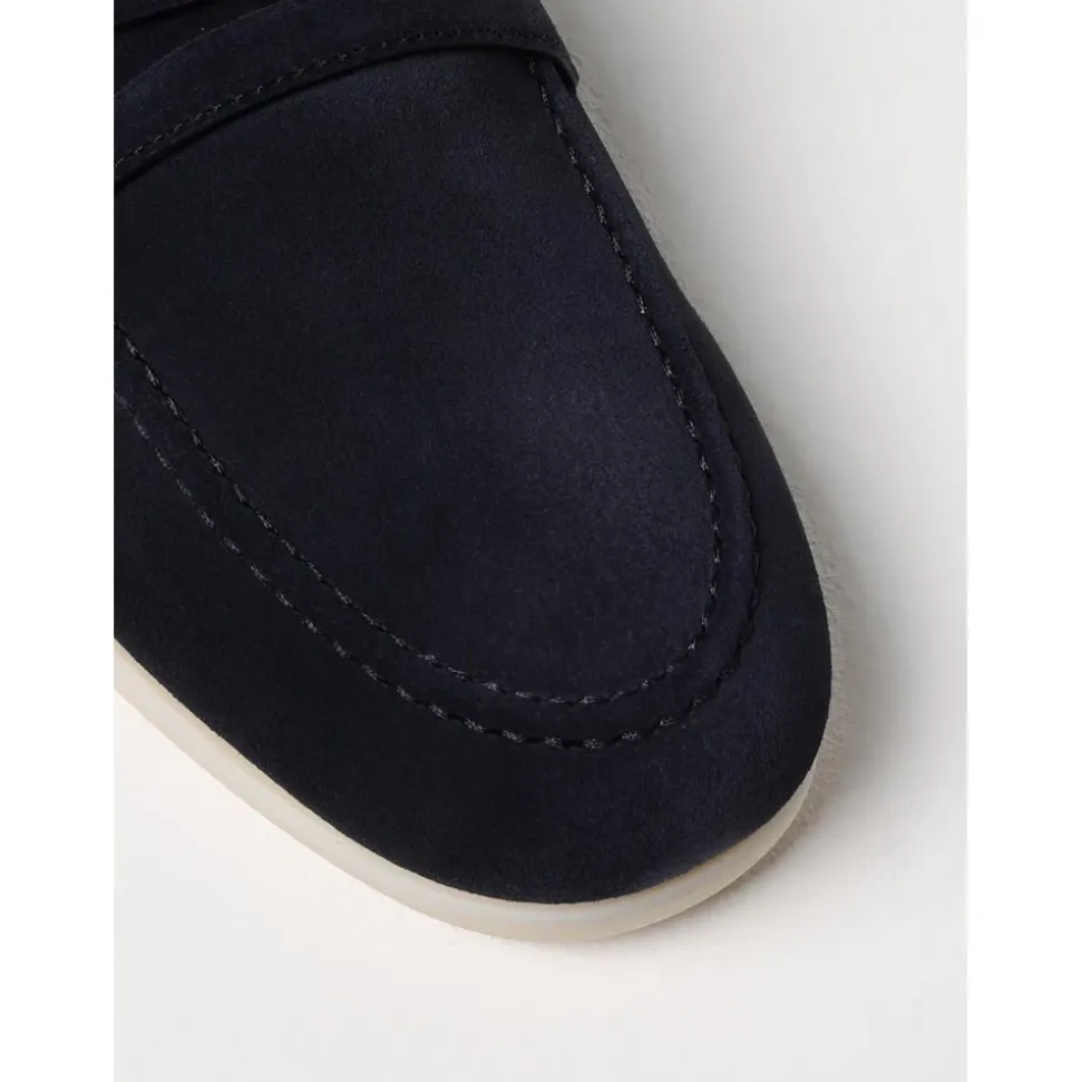 Suede Penny Loafers Casual Style