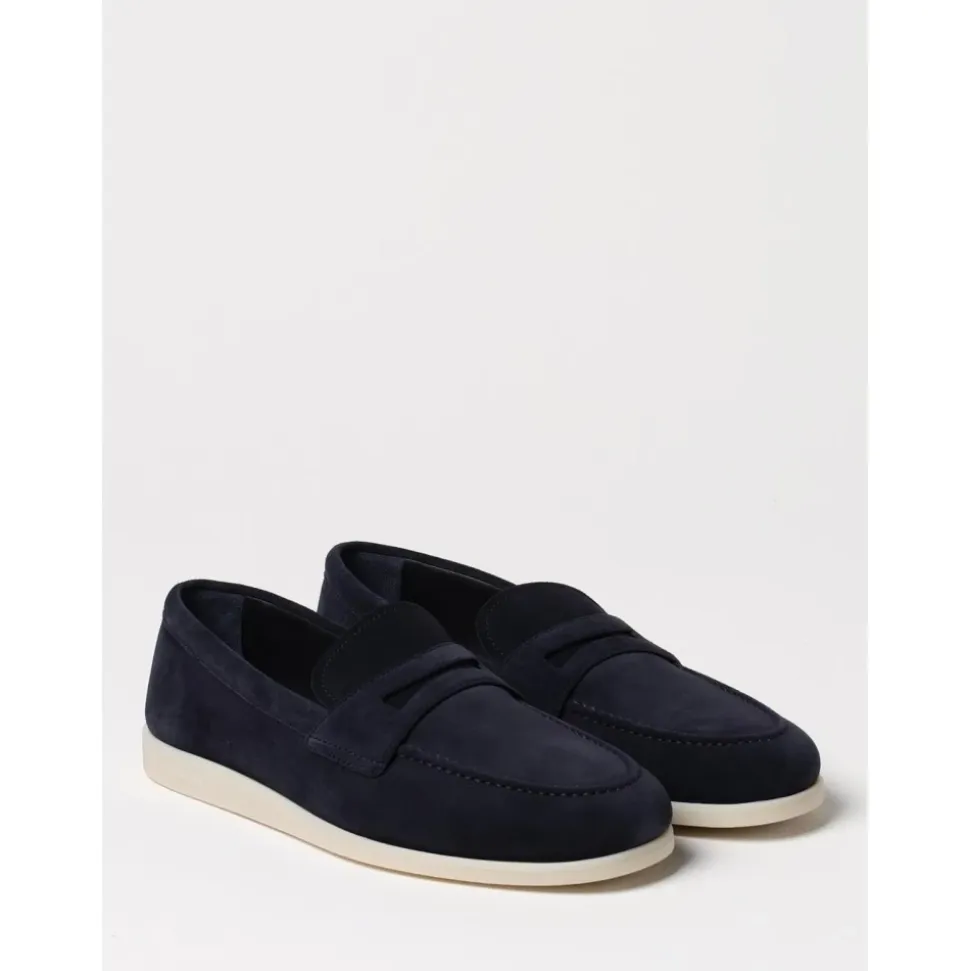 Suede Penny Loafers Casual Style