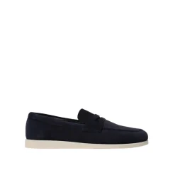 Suede Penny Loafers Casual Style