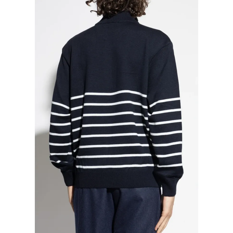 Sweater with a zip neckline