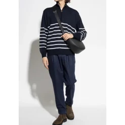 Sweater with a zip neckline
