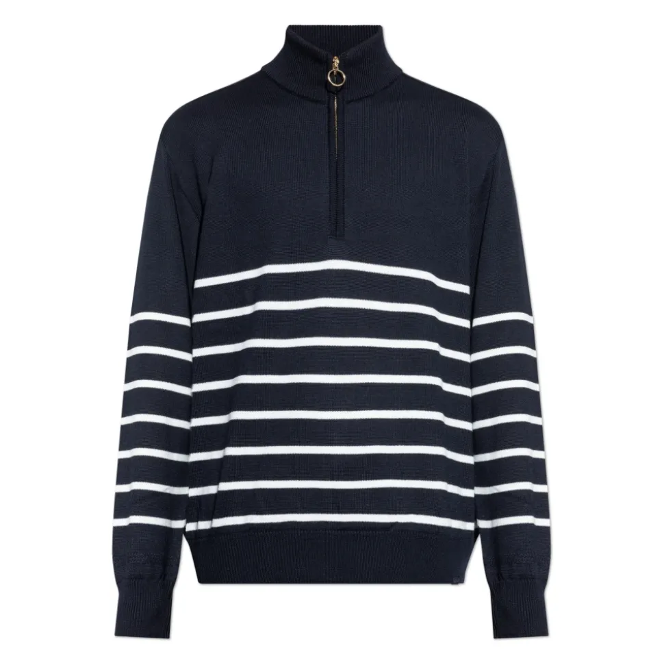Sweater with a zip neckline