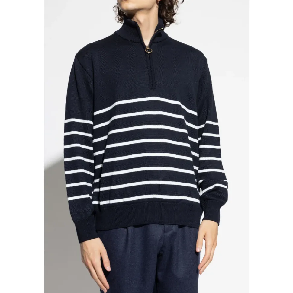 Sweater with a zip neckline